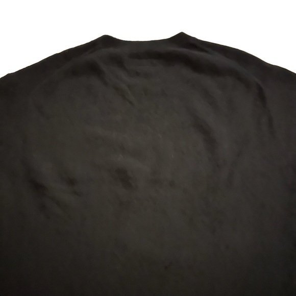 AllSaints Pierre Crewneck Black Pullover Rimmed Trim Sweater Men’s Size Large - Picture 7 of 10
